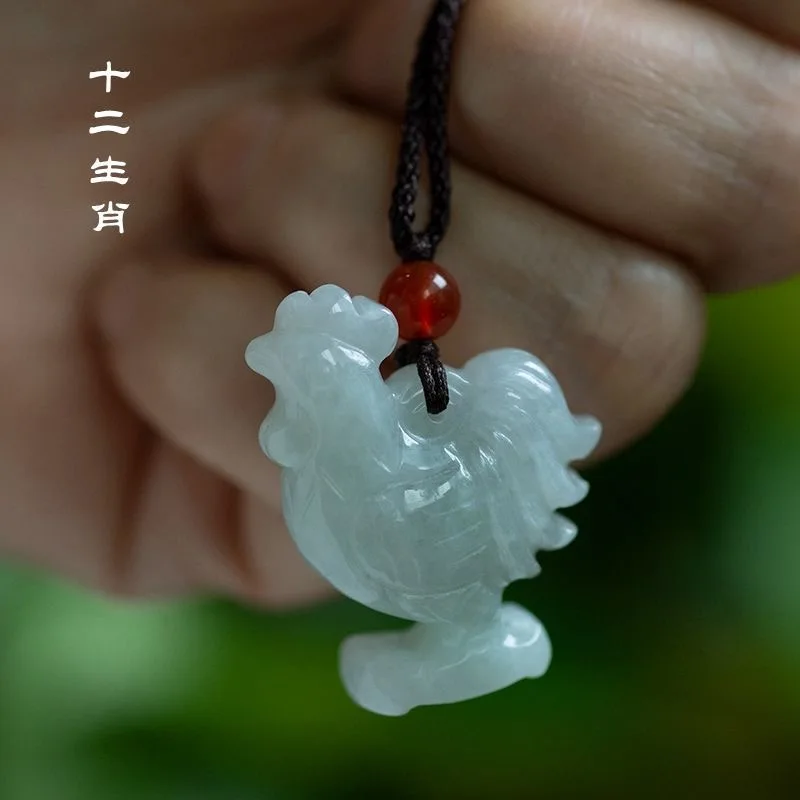 Necklaces - Natuurlijke Emerald Chinese Drie Dimensionale Zodiac