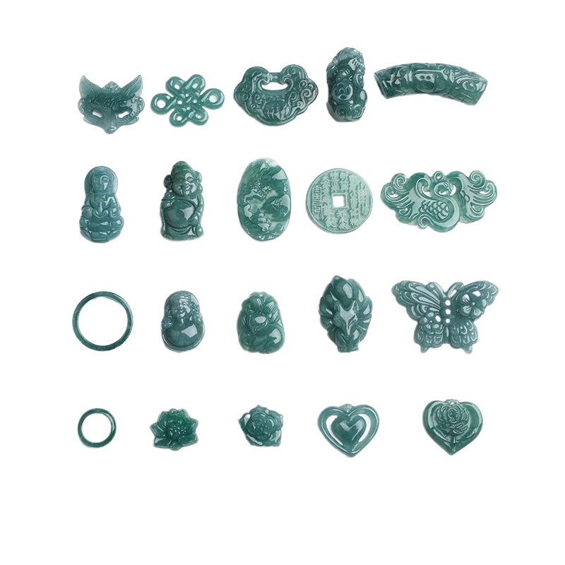 Bracelets - 2PC Natuurlijke Blauwe Water Jadeïet Jade