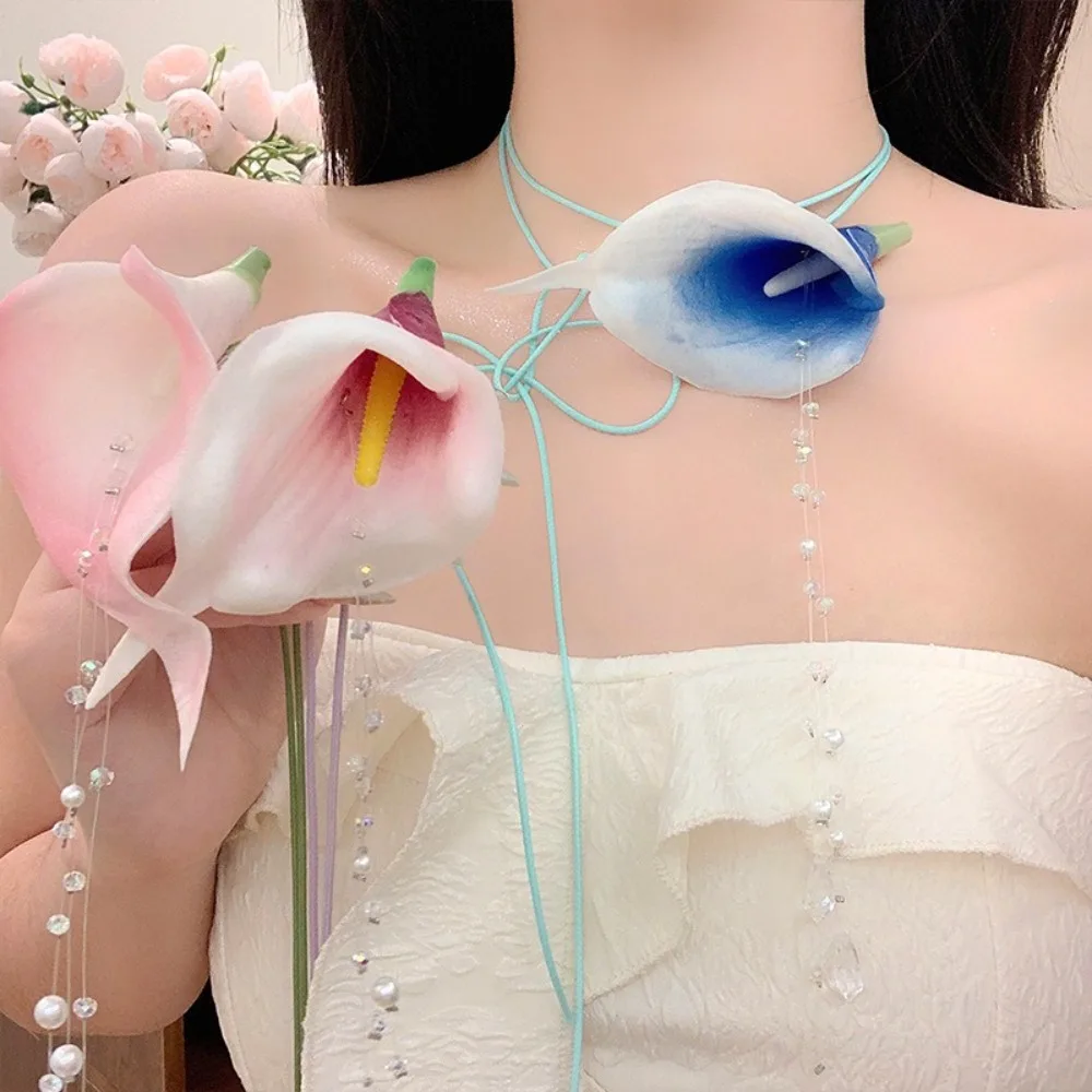 Mode overdreven calla lelie kr - Pearl Choker Necklace Vintage recensie en prijs