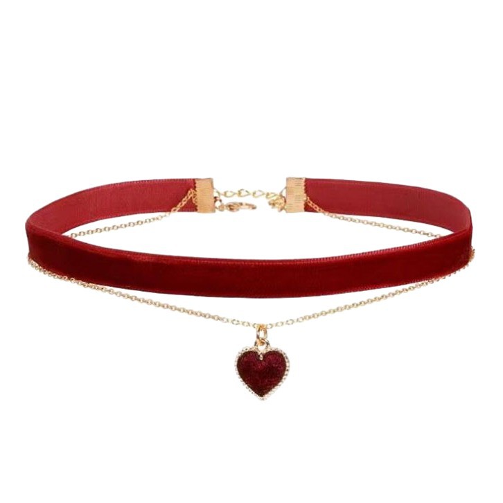 Romantische dubbellaagse choke - Layered Pendant Necklace Aesthetic recensie en prijs